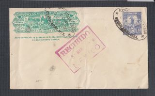 Mexico 1900 Wells Fargo Express Postal Stationery Cover Guadalajara