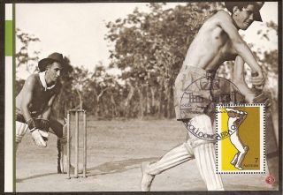Australia 2007 Cricket 1974 7c Sports 1v Souvenir Sheet Fine Gabba Postmark