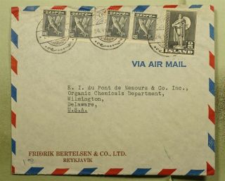Dr Who 1960? Iceland Reykjavik To Usa Air Mail C135813