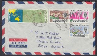 Malaysia Perak 1968 4 Values On Airmail Cover To England