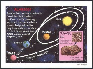 Guyana 1996 Meteorite/mars/space/planets/astronomy/solar System 1v M/s (n23943)