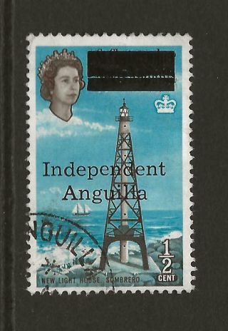 Independent Anguilla 1967 Sg1 0.  5c Lighthouse Fine