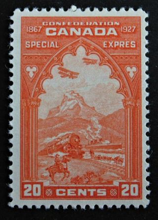 Can E3 20c Orange Special Delivery 1927 Mh Cat 35 Us
