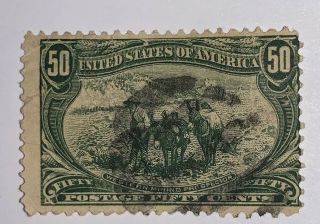 Travelstamps: 1898 Us Stamps Scott 291 Ng 50 Cents 1898 Trans Mississippi