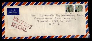 Dr Who 1983? Ghana To Usa Special Delivery Air Mail C123576