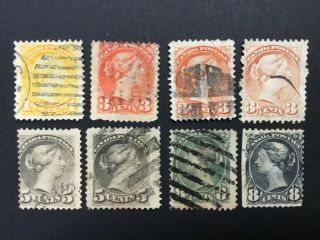 Old Stamps Canada X 8