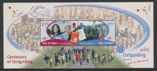 Isle Of Man - 2010,  Centenary Of Girl Guiding,  Logo Sheet - Mnh - Sg Ms1616