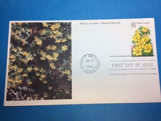 6for6 3026 Fdc Mystic 1996 32c Flowers - Winter Aconite