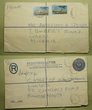 Dr Who 1981 Nigeria Warri Registered Letter C122256