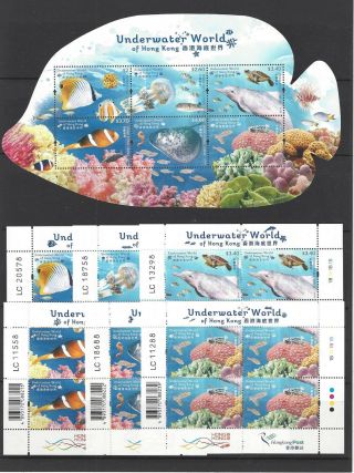 China Hong Kong 2019 Underwater World Stamp S/s Coral Fish,  Mini