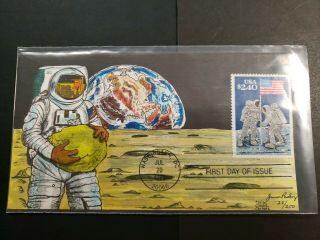 Us Fdc $2.  40 $3.  00 $9.  95 Stamp Space Covers - Paslay Cachet