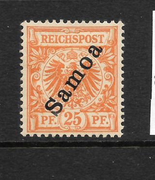 German Samoa 1900 25pf Orange Mlh Sc 55