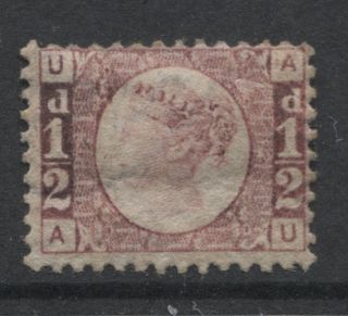 G.  B.  - 1870 ½d Rose Plate 12,  Mounted.  Sg.  49.  Cat.  Value £120.