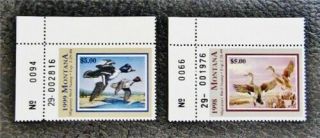 Nystamps Us Montana Duck Stamp 46 47 Og Nh $22