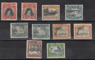 Cook Islands Kgv 1933 Set To 3/ - Niue Mh J4258