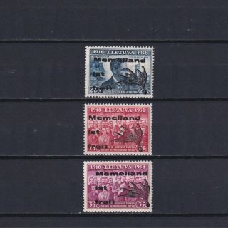Lithuania,  Memel 1939,  Mi I - Iv Type Iii,  Cv80€,  Mnh