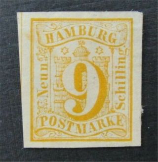 Nystamps German States Hamburg Stamp 7 Og H $200