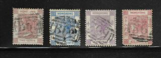 Hong Kong - Old Stamps - Victoria - Full Set - High Value $$$$$$$$$$$$