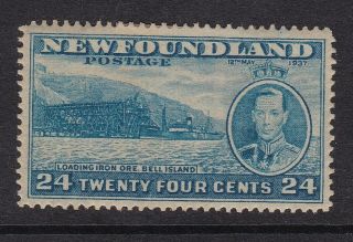 Canada Newfoundland 1937 24c Additional Coronation Issue (a8f)