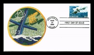 Dr Jim Stamps Us Los Angeles Class Naval Submarine Fdc Cover Uss Soulpin