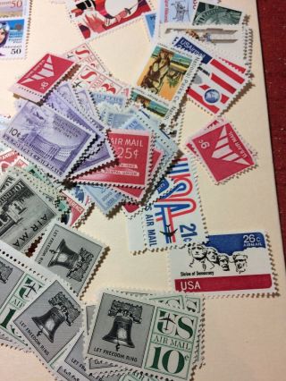 US Airmail stamps MNH 10 to 60 cents Face Value $58 (V788) 4
