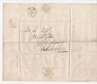 Lot:31230 Cover Entire Postal History 14 July 1827 Folded Letter With Bishop