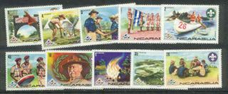 Nicaragua 1975 14th World Jamboree Norway Boy Scouts Canoe Complete