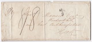 1824 Edinburgh Letter 8/8½d Postage James Peddie To Alexr Manson Berkhempstead