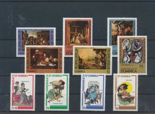 Lk72879 Dominica Norman Rockwell Art Paintings Fine Lot Mnh