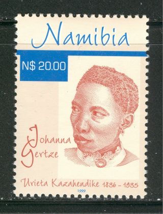 Namibia,  Sc 951,  1999 Johanna Gertze Issue,  Complete Set Of 1.  Mnh.  Cv $7.  55
