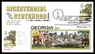 Mayfairstamps 1988 Us Fdc Becentennial Of Statehood Georgia Collins First Day Co
