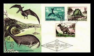 Dr Jim Stamps Dinosaurs First Day Issue Combo San Marino Cover