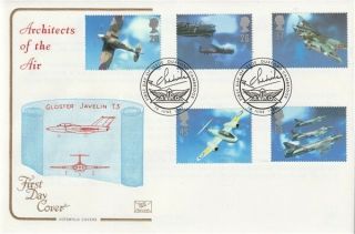 10 June 1997 Architects Of The Air Cotswold Una First Day Cover Avro Duxford Shs