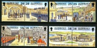 Alderney 1999 Garrison Island Part 3 Set Of All 8 Of Commemorative Stamps Mnh