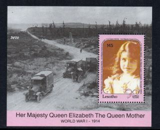 Lesotho - 1990,  90th Birthday Of Queen Elizabeth The Queen Mother,  Mini - Sheet
