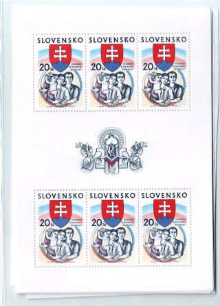Slovakia Sc 420 Nh Minisheet Of 2003 - Independency