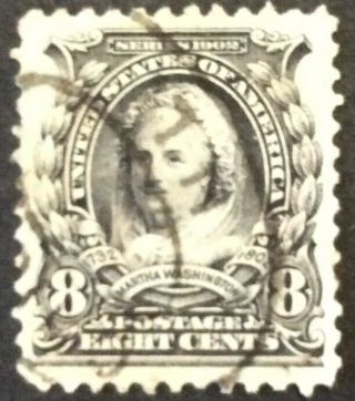 Series Of 1902 - 03 8c Martha Washington Regular Issue,  Scott 306,  Vf