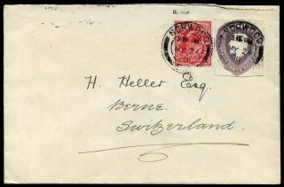 1911 Kevii 1d & 1½d Postal Stationery Cut - Out Norwood 1f Memorial