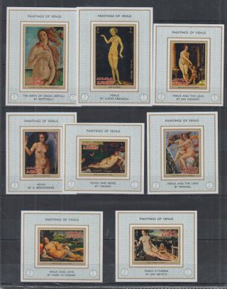 A303.  Ajman - Mnh - Art - Painting - Various Painters - Deluxe - Imperf