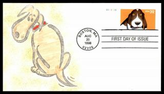Mayfairstamps Us Fdc 1998 Dog First Day Cover Wwb_37211