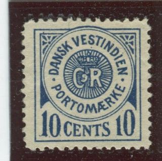 Danish West Indies Stamps Scott J4,  No Gum,  Vf (x1591n)