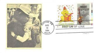 2096 20c Smokey The Bear,  First Day Cover,  Tied By Paste - On Cachet [e529603]
