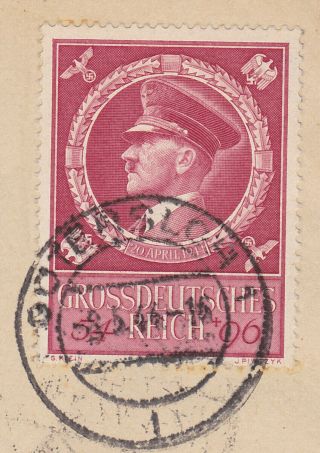 831 GERMANY - D.  R.  54 Pf.  HITLER on REGISTERED COVER 8.  5.  1944 GÜTERSLOH EF 887 2