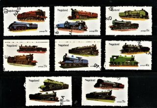 Hick Girl Stamp - Nagaland Stamps Various Trains Q1175