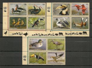Un 2003 Wildlife Fauna Birds Vögel Oiseaux 3 Compl.  Sets Mnh