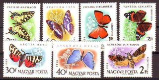 Hungary - 1959.  Butterflies And Moths - Mnh