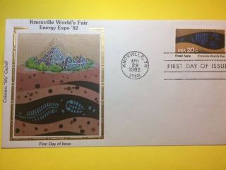 4for6 2008 Colorano Silk Fdc 1982 20c Knoxville Worlds Fair Energy Expo 
