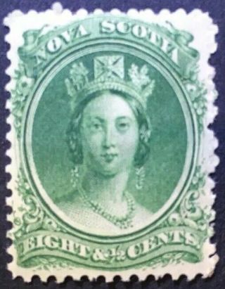 Nova Scotia 1860 Queen Victoria 81/2 Cent Stamp M