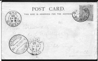 Rhodesia Postal History : Postcard Cancelled B.  S.  A.  P.  Camp / Bulawayo.  (1902)