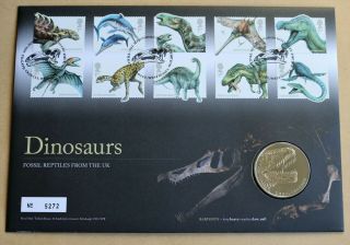 Dinosaurs 2013 Royal Megalosaurus Medal Fdc
